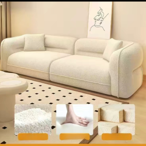 2 seater fleece sofa