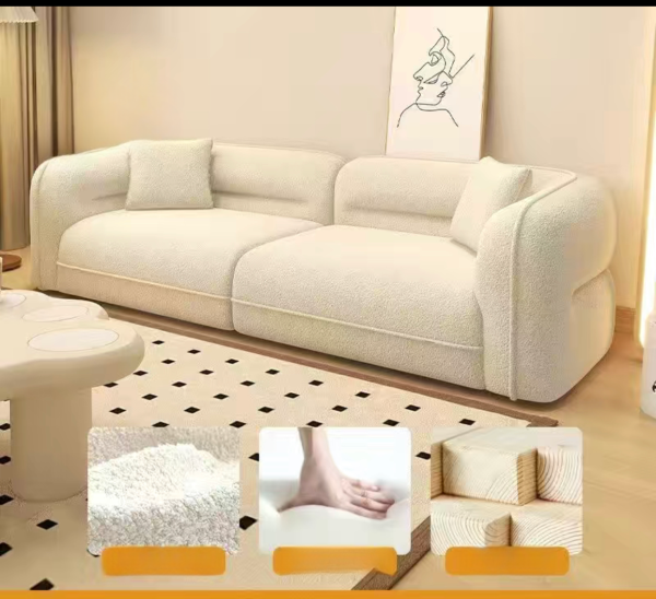 2 seater fleece sofa