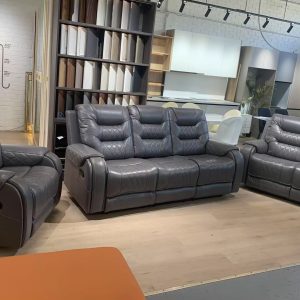 1+2+3 leather recliner suite