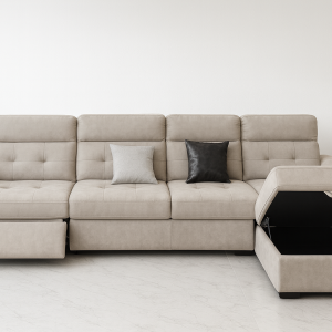 Modern Multi-Functional Electric Recliner Corner Sofa with Sofa Bed & Storage
