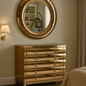  luxury mirrored sideboard/console table with Mirror